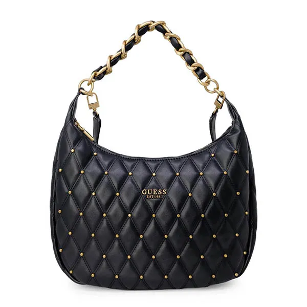 Túi Xách Guess Women's Shoulder Bag TRIANA-HWQS85-53020 Màu Đen - Túi xách - Vua Hàng Hiệu