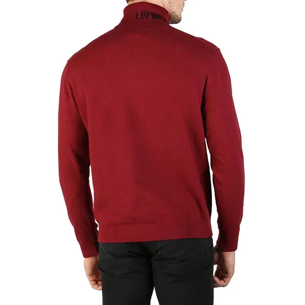 Áo Len Nam Tommy Hilfiger Dài Tay Cao Cổ Màu Đỏ Size M