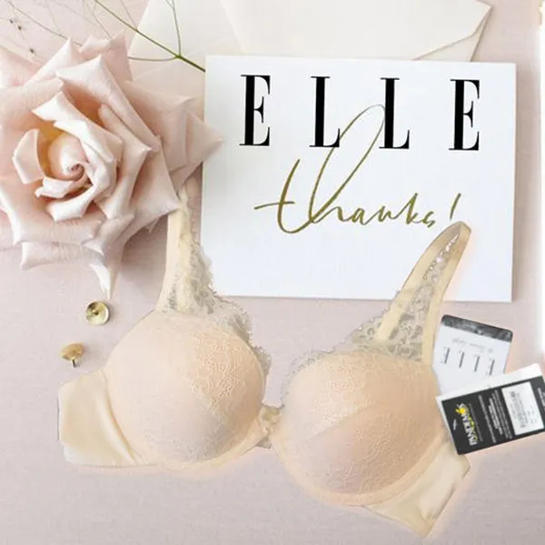 Áo Ngực ELLE – Áo Ngực Nâng Ngực Beige 000LBW001 Màu Be Size 80B