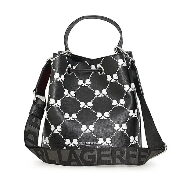 Túi Đeo Chéo Karl Lagerfeld Adele Crossbody Bucket Bag Màu Đen - Túi xách - Vua Hàng Hiệu