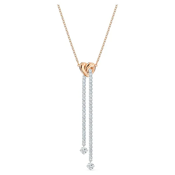 Dây Chuyền Swarovski Lifelong Heart Necklaceheart, White, Mixed Metal Finish 5517952 Màu Vàng Hồng