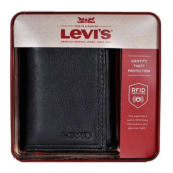 Ví Levi's Trifold Wallet For Men Màu Đen