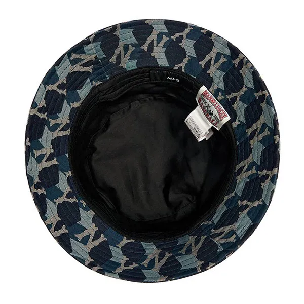 Mũ MLB Cube Monogram Bucket Hat New York Yankees 3AHTM212N-50NYD Màu Xanh Navy