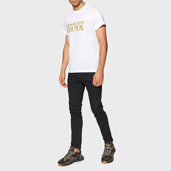 Áo Thun Versace Jeans Couture 71GAHT04 CJ00T G03 Màu Trắng Size M