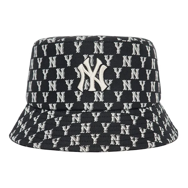 Mũ MLB Bucket Monogram New York Yankees 3AHTFF02N-50BKS Màu Đen Size 57