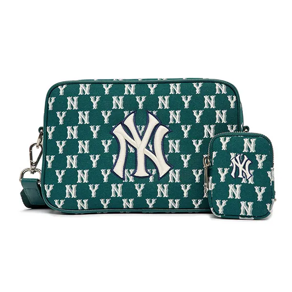 MLB Monogram Jacquard Bucket Bag New York Yankees Beige 32BG3411150B   Sneaker Quần Áo Phụ Kiện Thời Trang chính hãng