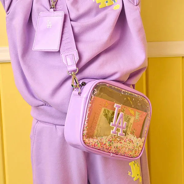 Túi Đeo Chéo Trẻ Em MLB Like Glitter Camera Bag LA Dodgers 7FCRL012N-07LDL Màu Tím