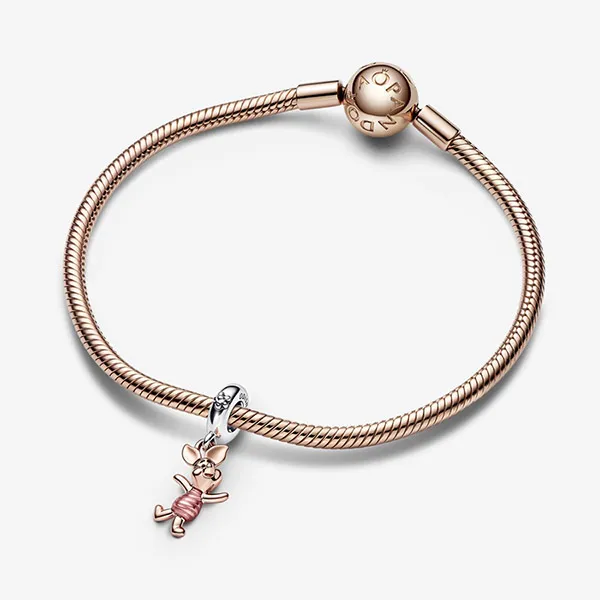 Hạt Vòng Charm Pandora Disney Winnie the Pooh Piglet Dangle Charm 782208C01 Phối Màu - Trang sức - Vua Hàng Hiệu