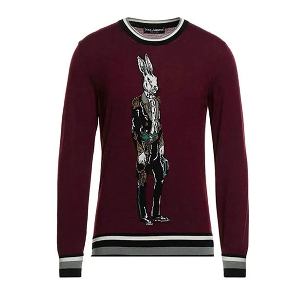 Áo Len Nam Dolce & Gabbana D&G For Men Màu Đỏ Booc Đô Size M