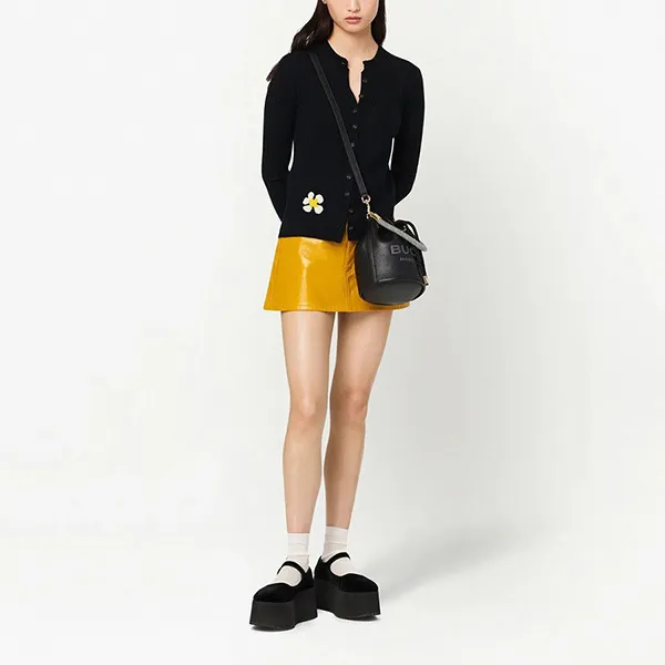 Túi Đeo Chéo Marc Jacobs The Leather Bucket Bag Màu Đen