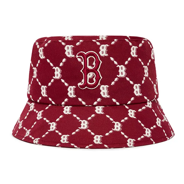 Mũ MLB Bucket Monogram Boston Red Sox 3AHTM032N-43WIS Màu Đỏ - Mũ nón - Vua Hàng Hiệu