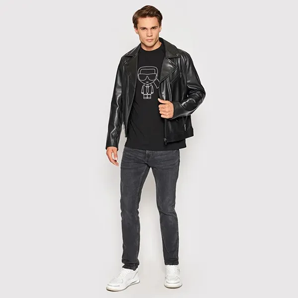 Áo Phông Karl Lagerfeld T-shirt Regular Fit Màu Đen - Thời trang - Vua Hàng Hiệu
