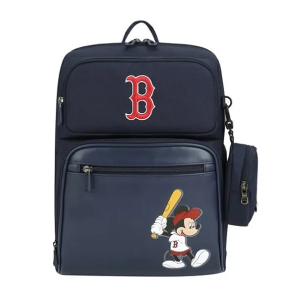 Balo Trẻ Em MLB Chuột Mickey 72BGK1011-07NYS Màu Xanh Navy (Kèm Túi Tote)