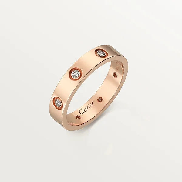 Nhẫn Jewery Luxury Love Wedding Band 8 Diamonds B4050800 Màu Vàng Hồng Size 12 - Trang sức - Vua Hàng Hiệu