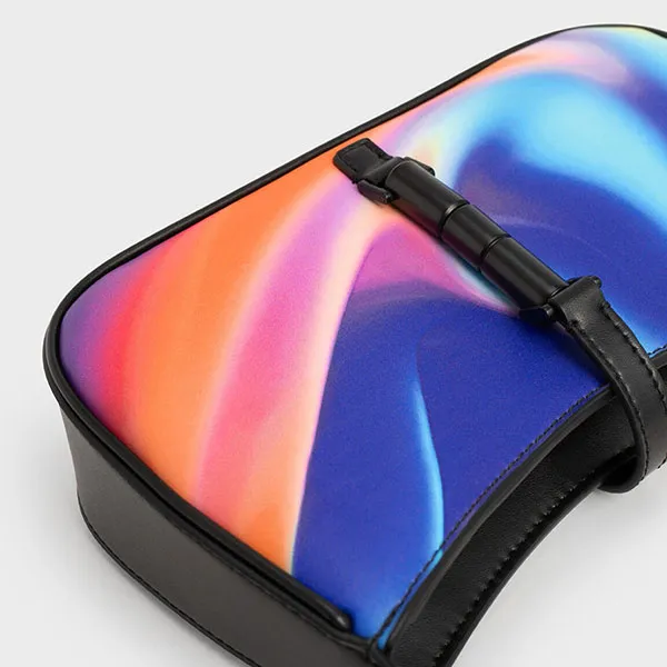 Túi Đeo Vai Nữ Charles & Keith CNK Cesia Holographic Shoulder Bag 20151158 Phối Màu