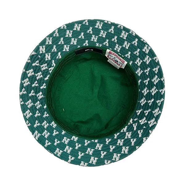 Mũ MLB Monogram New York Yankees Bucket 3AHTFF02N-50GND Màu Xanh Green - Mũ nón - Vua Hàng Hiệu