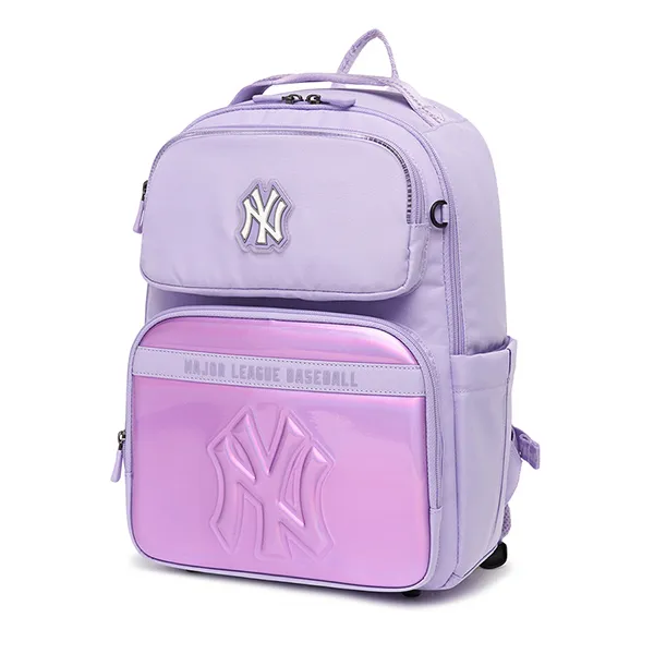 Balo Trẻ Em MLB Led Stamp New York Yankees 7ABK0022N-50LDL Màu Tím