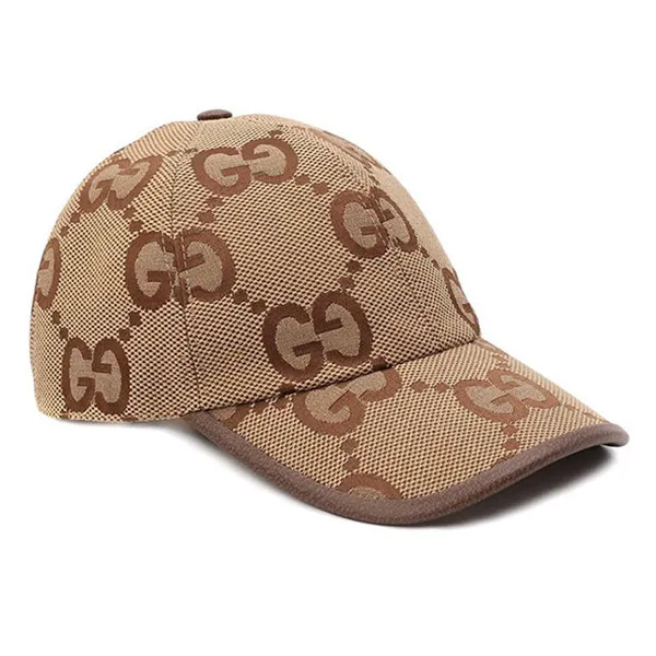 Mũ Lưỡi Trai Gucci Jumbo GG Canvas Baseball Hat Màu Nâu Size M - Mũ nón - Vua Hàng Hiệu