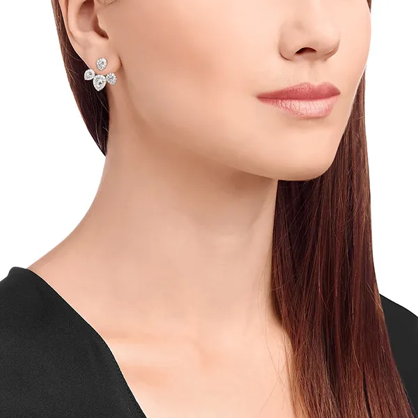 Khuyên Tai Swarovski Laina Earring Jacketswhite, Rhodium Plated 5528494 Màu Bạc - Trang sức - Vua Hàng Hiệu