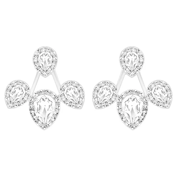 Khuyên Tai Swarovski Laina Earring Jacketswhite, Rhodium Plated 5528494 Màu Bạc - Trang sức - Vua Hàng Hiệu