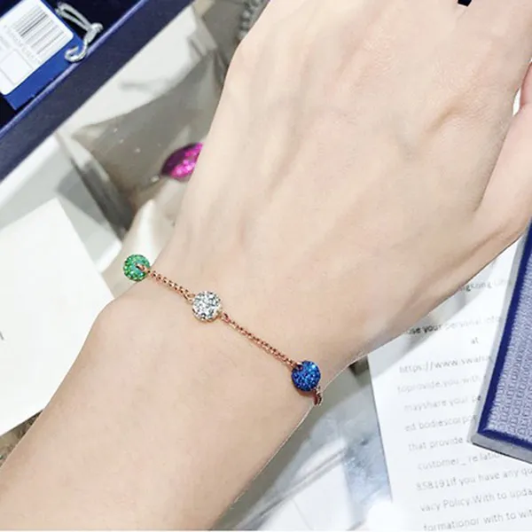 Vòng Đeo Tay Swarovski Remix Strand Pop Strand Lmul/Ros Green 5462653 Phối Màu