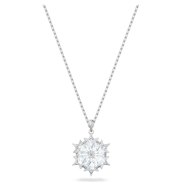 Dây Chuyền Swarovski Snowflake, White, Rhodium Plated 5428432 Màu Trắng - Trang sức - Vua Hàng Hiệu