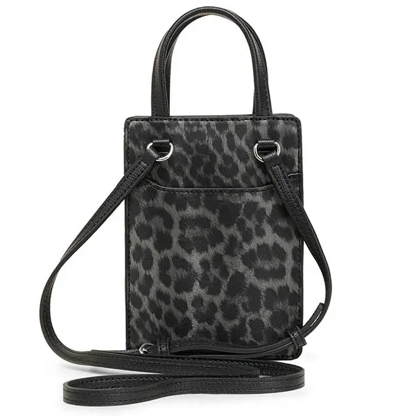 Túi Hộp Điện Thoại Karl Lagerfeld Maybelle Cell Phone Crossbody Màu Đen Xám