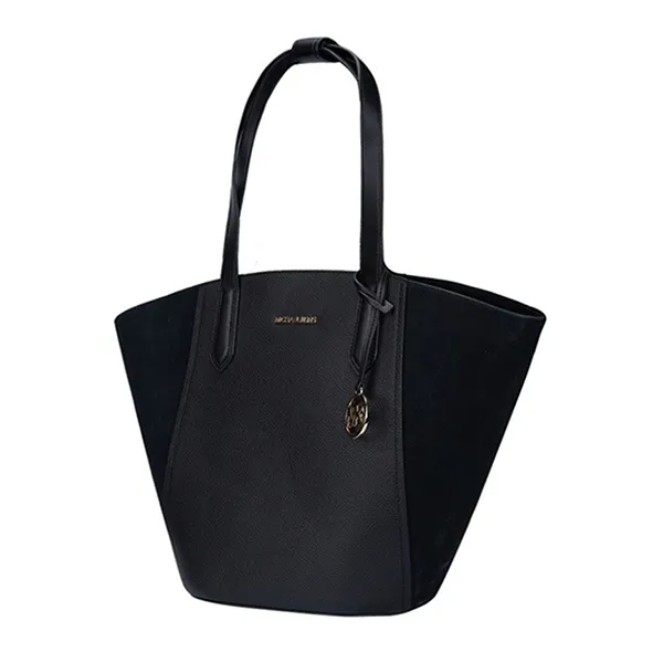 Túi Tote Michael Kors MK Portia Large Solid Color Leather With Suede Leather Ladies Shoulder Bag 35F1GPAT3S Màu Đen - Túi xách - Vua Hàng Hiệu