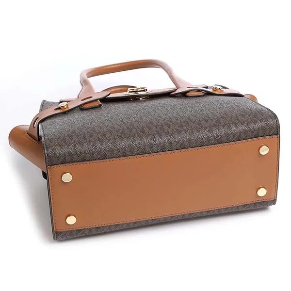 Túi Xách Michael Kors MK Carmen Handbag Synthetic Dark Brown 30S0GNMS1B-252 Màu Nâu Đen