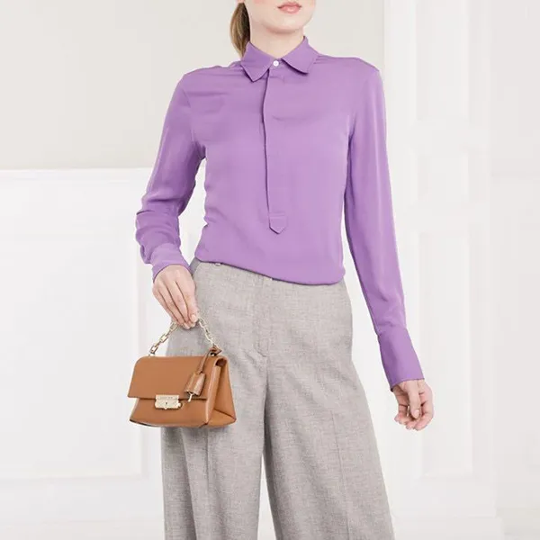 Túi Đeo Chéo Michael Kors MK Cece Chain Shoulders Crossbody Bag Cider Màu Nâu