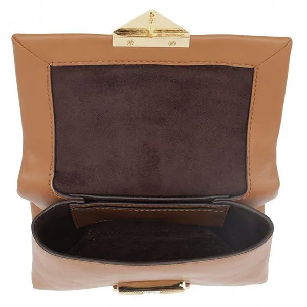 Túi Đeo Chéo Michael Kors MK Cece Chain Shoulders Crossbody Bag Cider Màu Nâu