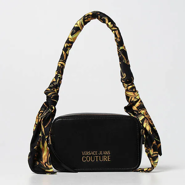 Túi Đeo Chéo Versace Jeans Couture Bag In Synthetic Leather Kèm Khăn Màu Đen - Túi xách - Vua Hàng Hiệu