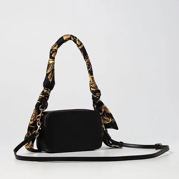 Túi Đeo Chéo Versace Jeans Couture Bag In Synthetic Leather Kèm Khăn Màu Đen - Túi xách - Vua Hàng Hiệu
