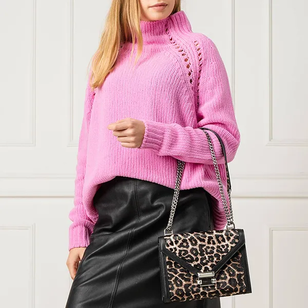 Túi Đeo Chéo Michael Kors MK Leather Messenger Bag/Shoulder Bag Whitney 30F9UWHL7H Màu Đen