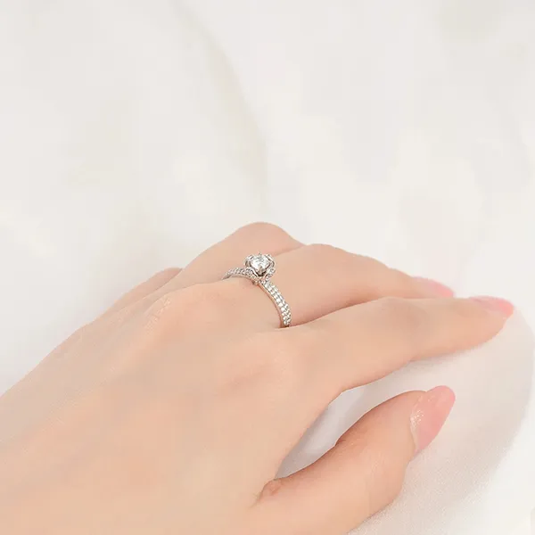 Nhẫn Huy Thanh Jewelry NDINO 224 - 14K - Đá Cubic Zirconia Màu Bạc - Trang sức - Vua Hàng Hiệu