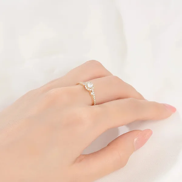 Nhẫn Huy Thanh Jewelry NDINO 225 - 14K - Đá Cubic Zirconia Màu Vàng Gold - Trang sức - Vua Hàng Hiệu