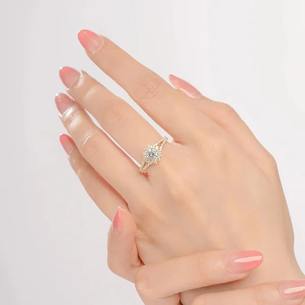 Nhẫn Huy Thanh Jewelry NDINO 226 - 14K - Đá Cubic Zirconia Màu Vàng Gold - Trang sức - Vua Hàng Hiệu