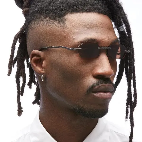 Kính Mát Kuboraum Sunglasses Mask H46 - Gold Màu Vàng Đen