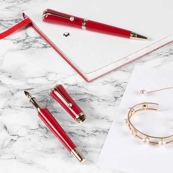 Bút Bi Montblanc Marilyn Monroe Special Edition Ballpoint Pen MB116068 Màu Đỏ - Bút viết - Vua Hàng Hiệu