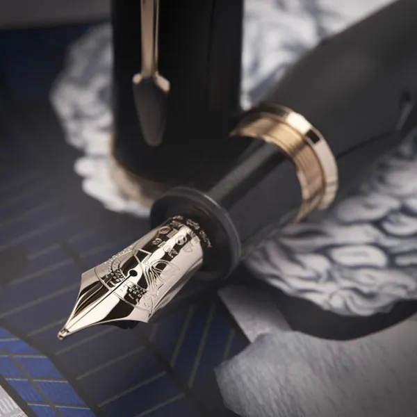 Bút Máy Montblanc Unisex 117851 Writers Ediction Màu Đen Vàng