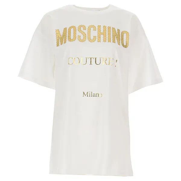 Áo Phông Moschino Couture Milano 211D J0713 0440 1001 Màu Trắng