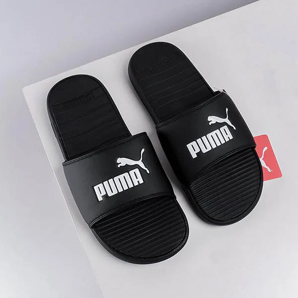 Dép Puma Cool Cat Black/ White 371023 01 Màu Đen Size 39 - Dép - Vua Hàng Hiệu