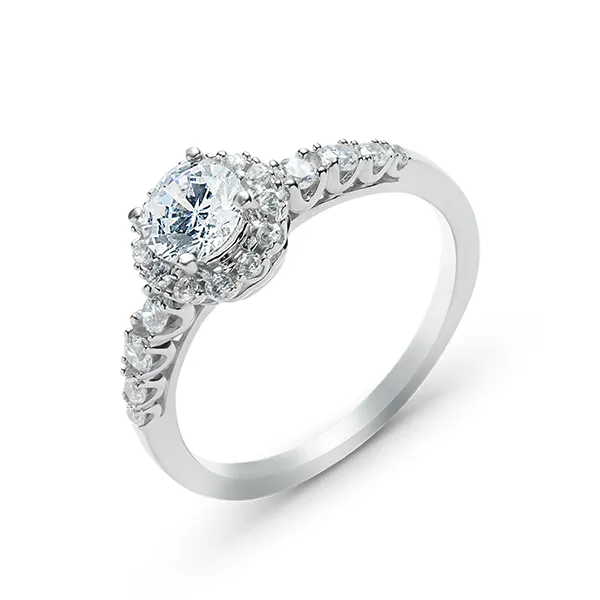 Nhẫn Huy Thanh Jewelry NDINO 131- 14K - Đá Cubic Zirconia Màu Bạc