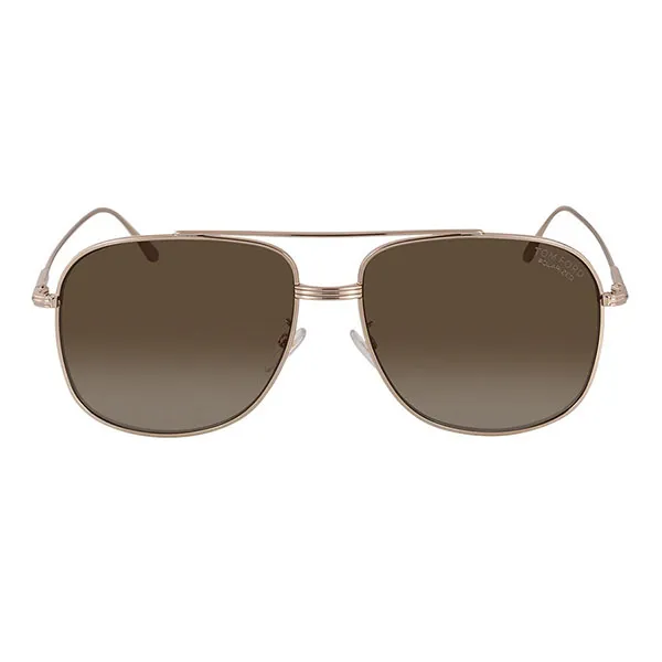 Kính Mát Tom Ford Brown Aviator Unisex Sunglasses TF0806K 28D 62 Màu Nâu - Kính mắt - Vua Hàng Hiệu