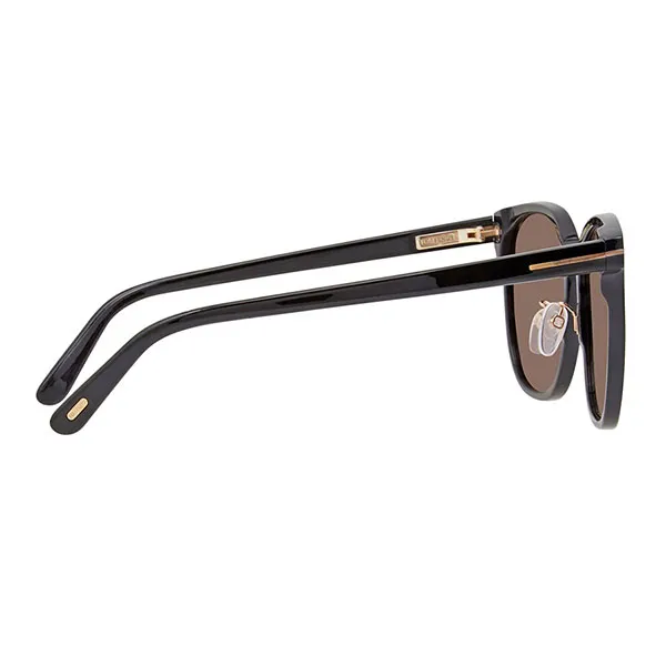 Kính Mát Tom Ford Brown Square Unisex Sunglasses FT0801K 01E 59 Màu Nâu - Kính mắt - Vua Hàng Hiệu