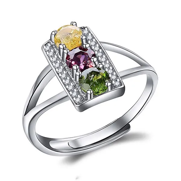Nhẫn Kya Jewel Đá Tourmaline Sắc Sảo NAR4 Màu Bạc - Trang sức - Vua Hàng Hiệu