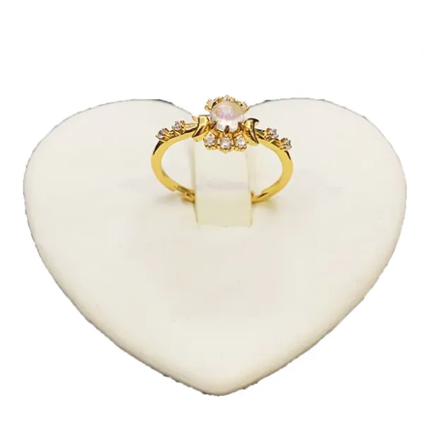 Nhẫn Kya Jewel Thạch Anh Hồng R84 Màu Vàng Gold