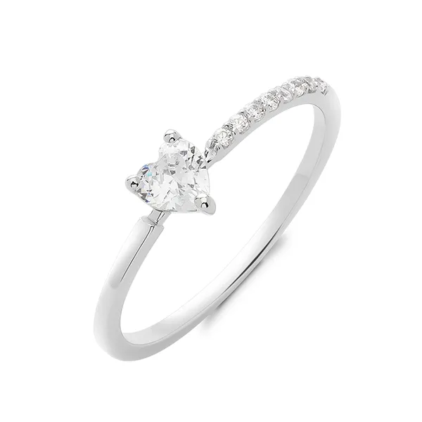 Nhẫn Huy Thanh Jewelry NPTB 326 - 14K - Đá Cubic Zirconia Màu Bạc Size 10 - Trang sức - Vua Hàng Hiệu