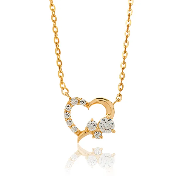 Dây Chuyền Huy Thanh Jewelry DCMAMD 487 - 14K - Đá Cubic Zirconia Màu Vàng Gold - Trang sức - Vua Hàng Hiệu