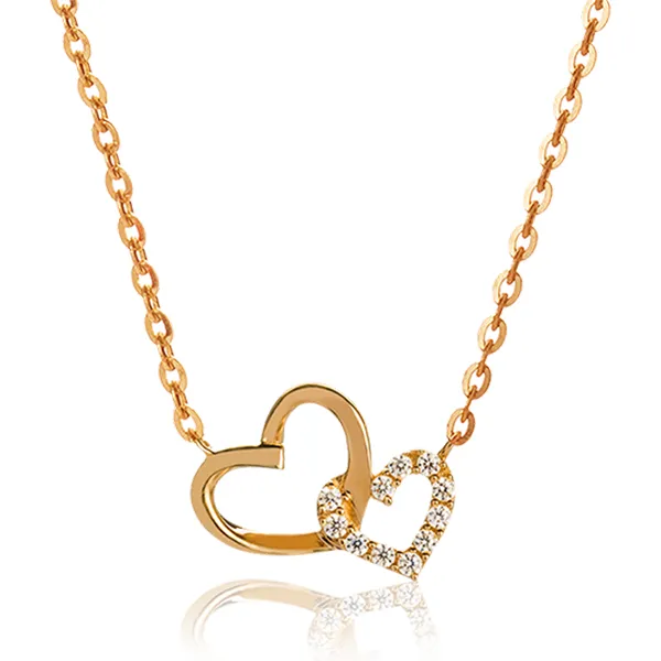 Dây Chuyền Huy Thanh Jewelry DCMAMD 486 - 14K - Đá Cubic Zirconia Màu Vàng Gold - Trang sức - Vua Hàng Hiệu
